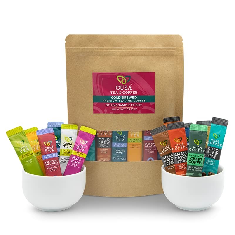 Cusa Tea Premium Instant Tea & Coffee Mix Variety Pack