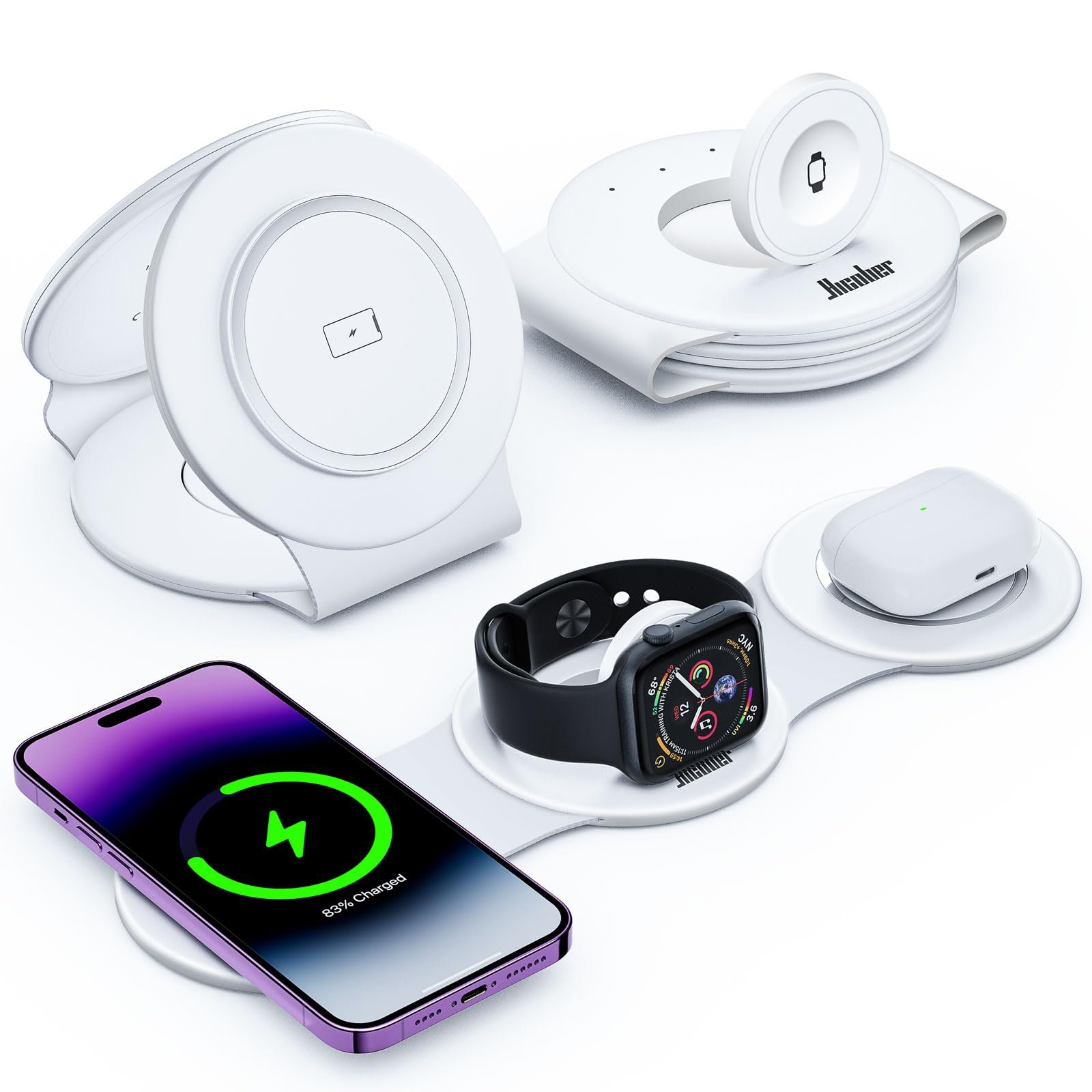 Hicober 3 in 1 Wireless Charging Station